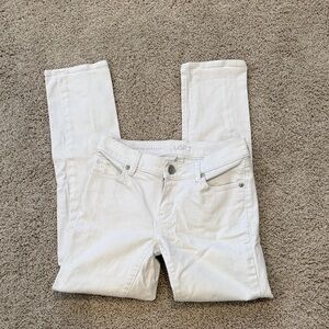 LOFT White Straight-Leg Jeans